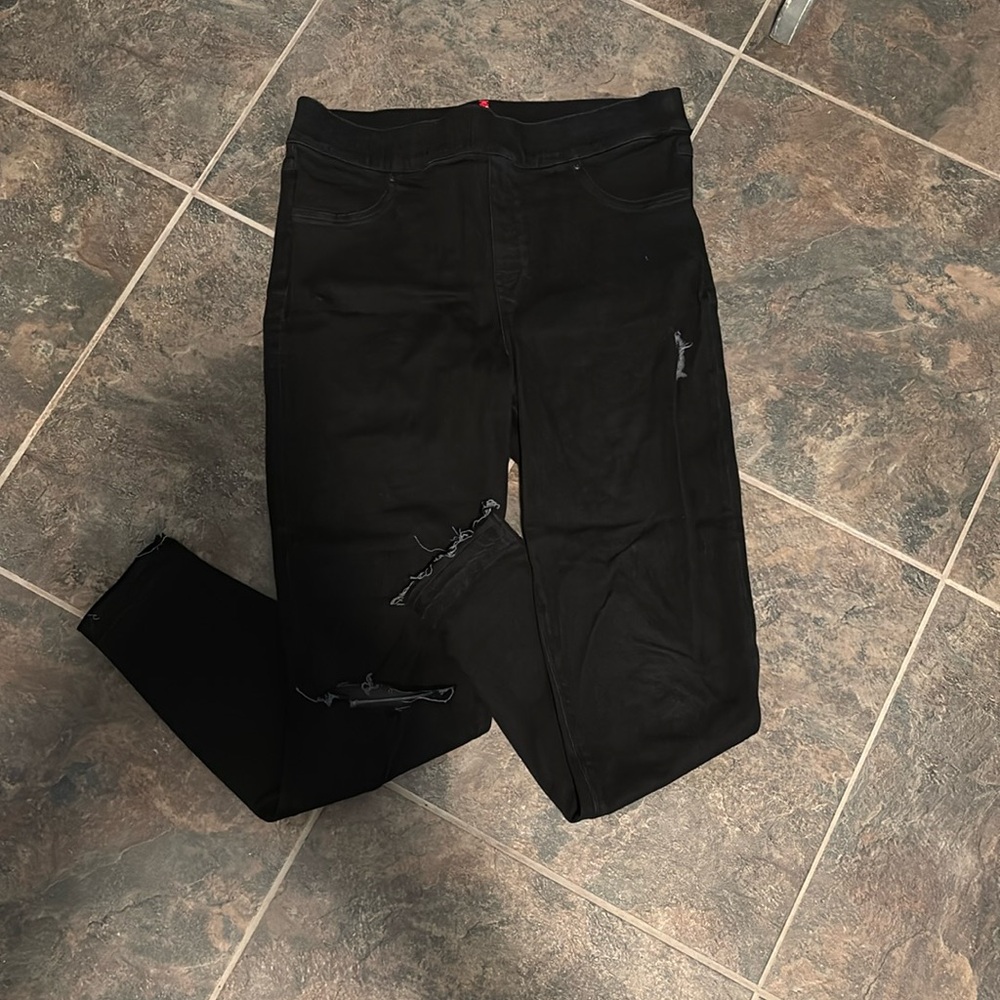 Black Spanx Jeans, XL.